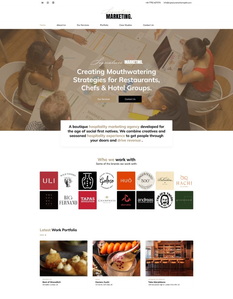 signature-marketing-website
